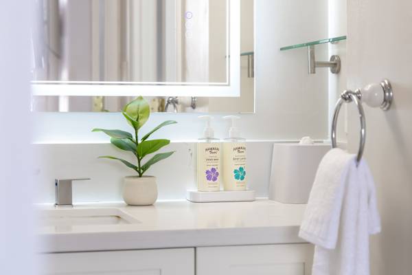 We provide starter bathroom supplies for your convenience