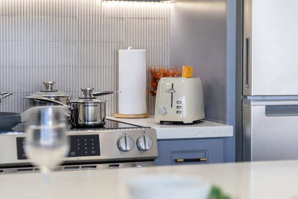 Your fully equipped kitchen is perfect for your culinary needs