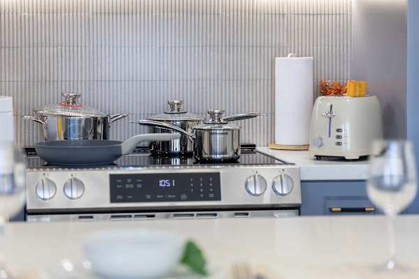 Your fully equipped kitchen is perfect for your culinary needs