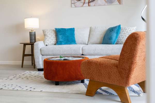 Sleeper sofa in the living area
