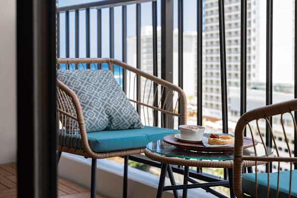 Relax on your balcony and enjoy the views