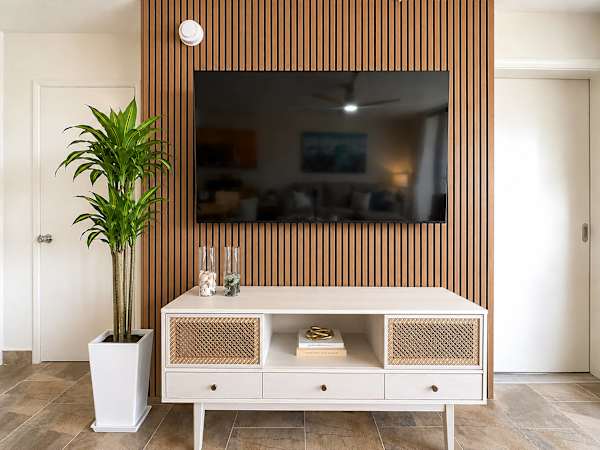Enjoy watching your favorite movies/show from your living area with a 65" smart cable TV