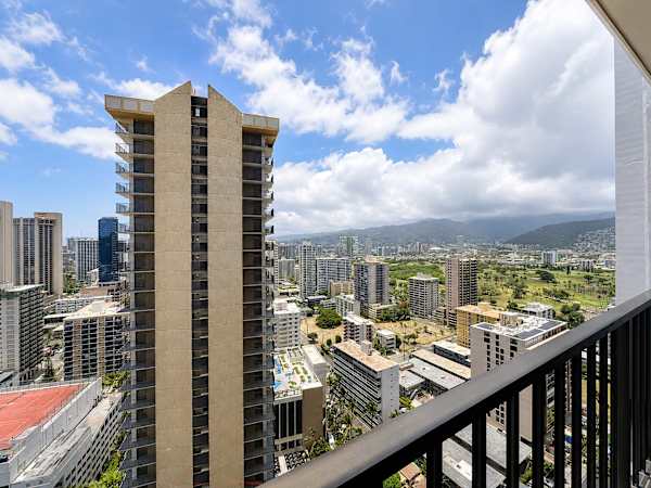 Mountain views from the other side of your balcony