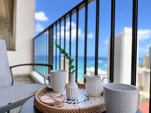 Enjoy great ocean views from your private balcony