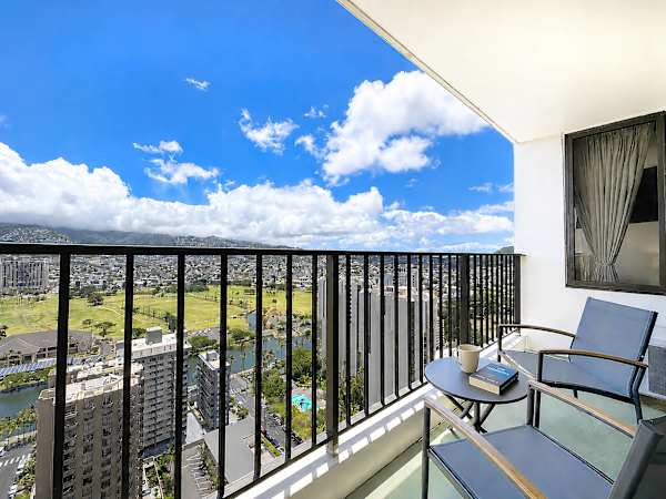 Enjoy great mountain views from your balcony