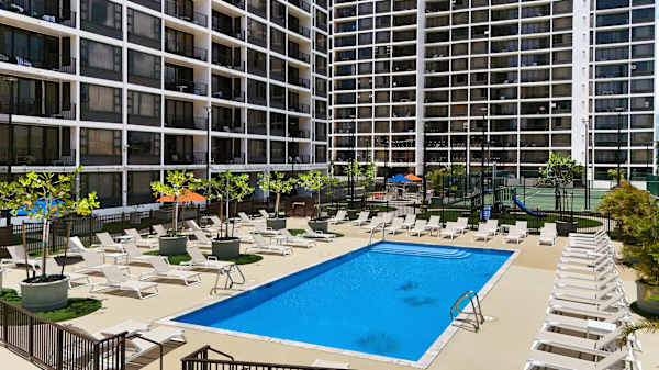 Refresh in Waikiki Banyan's heated swimming pool!