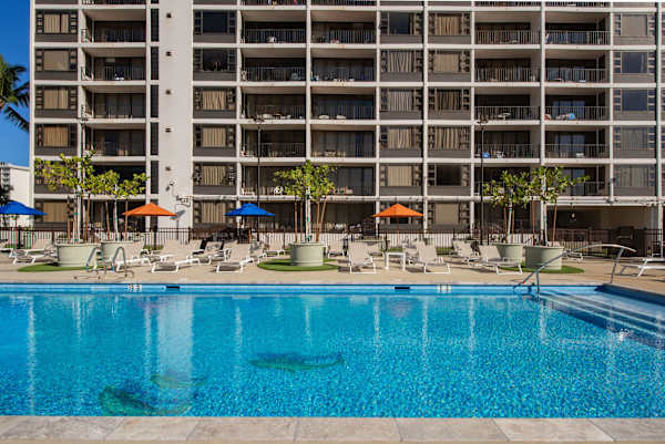 Refresh in Waikiki Banyan's heated swimming pool!