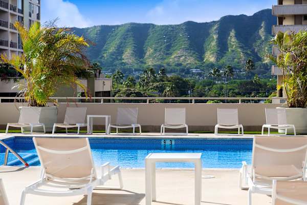 Refresh in Waikiki Banyan's heated swimming pool!