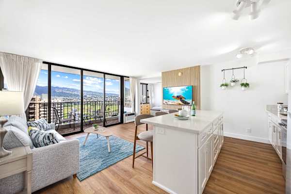 Enjoy great mountain views from your living area