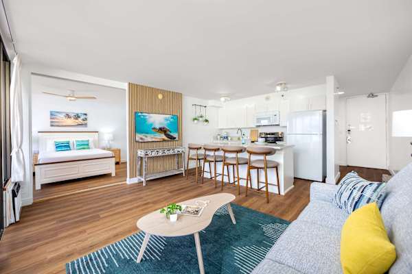 Relax in your living area while watching TV