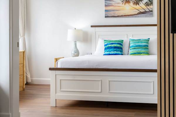 Queen bedroom with a ceiling fan and great mountain views from your window