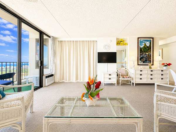 Enjoy watching your favorite TV shows from your living area