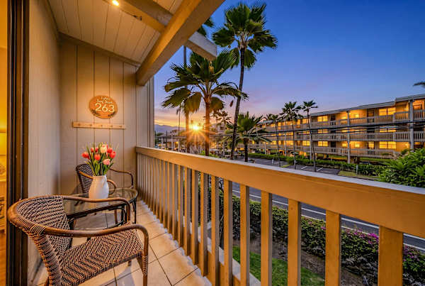 Private Lanai With Tropical Sunset Views
