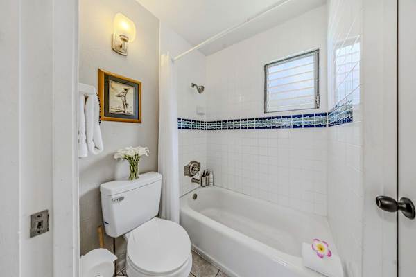 Sparkling Bathroom With Shower And Tub