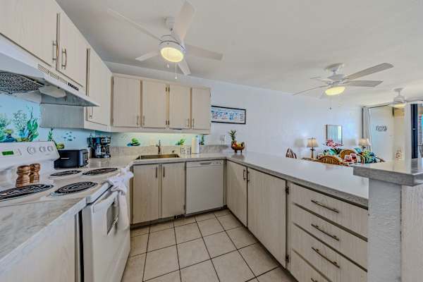 Spacious, Fully Equipped Kitchen Ready For Island Cooking