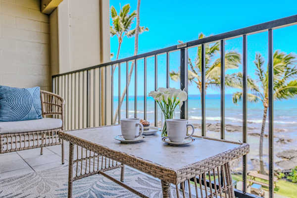 Sip Coffee On Your Private Oceanfront Lanai