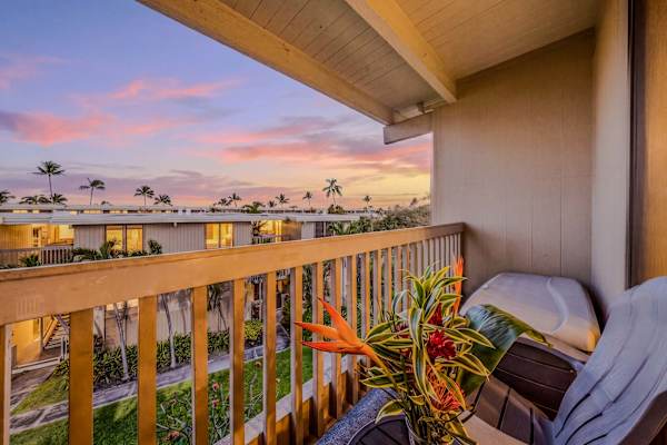 Sunset Balcony With Golden Sky Views