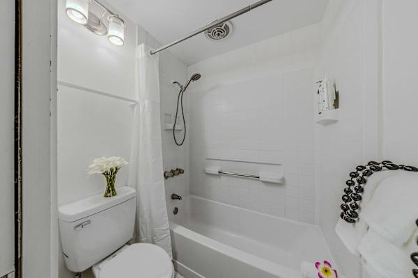 Sparkling Bathroom With Tub And Shower
