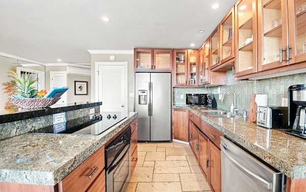 Full Kitchen with Stainless Appliances and Granite Counters