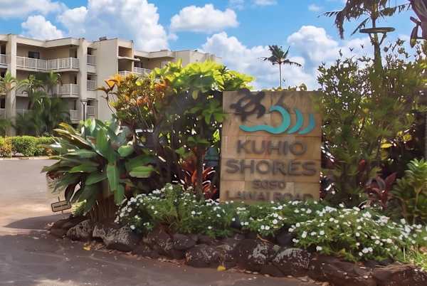 Property Sign with Tropical Garden Landscaping