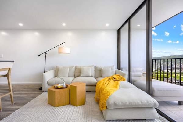 Rest easy in your sectional sofa in the living area