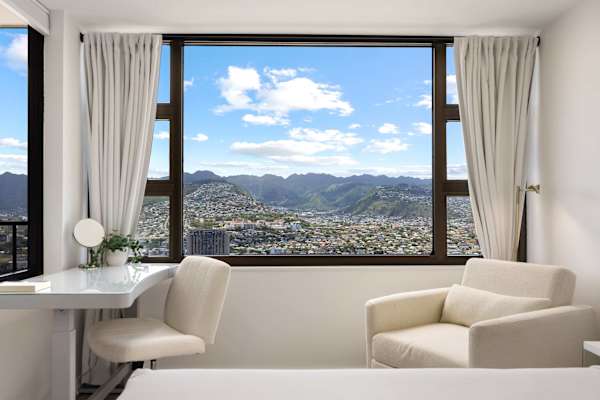 Look at the stunning mountain views when you wake up in the morning!