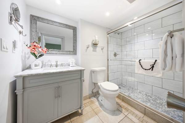 Spa-Like Bathroom Haven Featuring Custom Subway Tile Detail