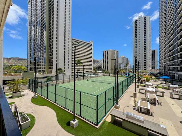 View of the recreation deck from your balcony