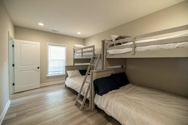 Bunk Room - A second view of the bunk room, ready for sleepovers and rainy-day fun.