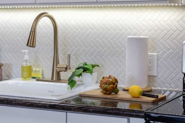 Decorative details in the kitchen area
