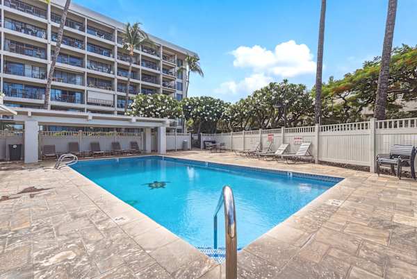 Take a refreshing dip in the sparkling outdoor pool!