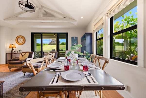 Dining area with views