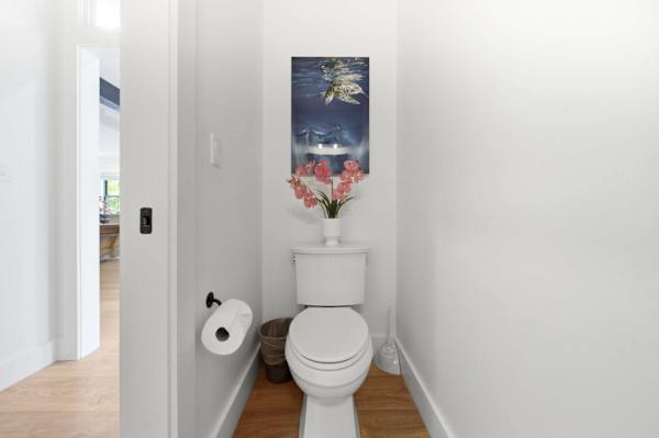 Easy access to a half bathroom
