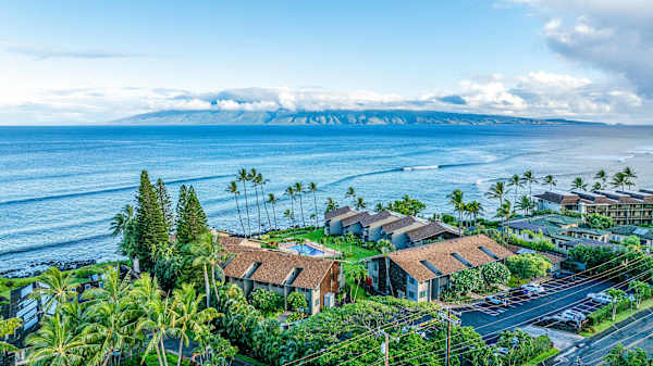 Scenic coastal views from above