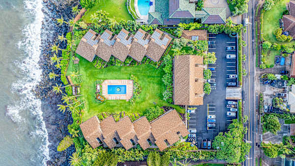 Aerial view of the resort community