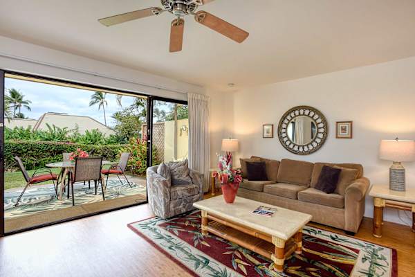 Bright Living Room With Garden Views