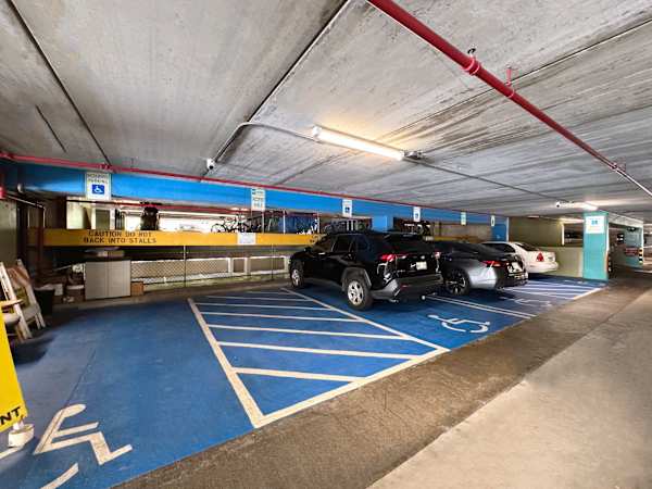 Parking garage at Waikiki Sunset