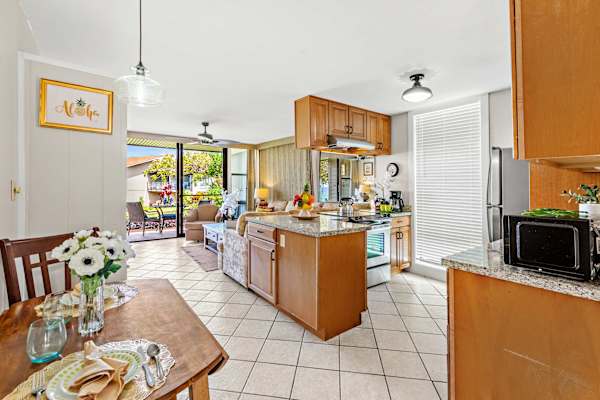 Dining and kitchen area