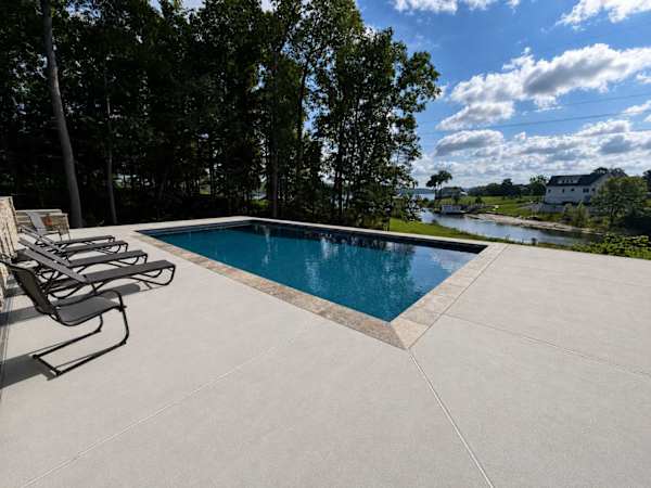 Newly constructed pool with beautiful lake views!