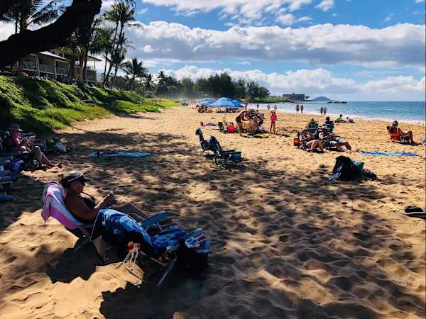Steps away from the golden sands and calm waters of Kamaole Beach