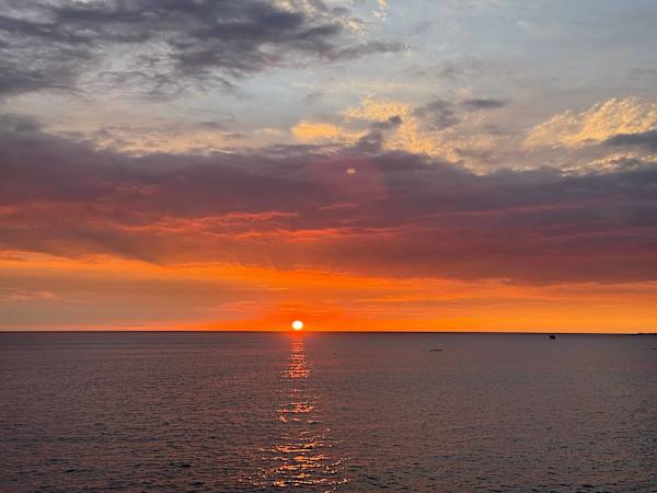 Sunset views from the lanai