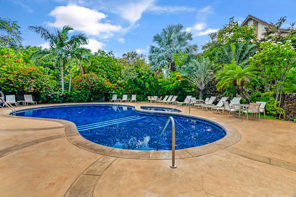 Enjoy the pool and tropical grounds after a day of exploring Kauai!