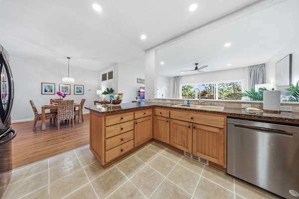 Fully Equipped Kitchen with Dining Nook and Natural Light