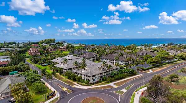Aerial View of the Resort Community with Ocean Backdrop