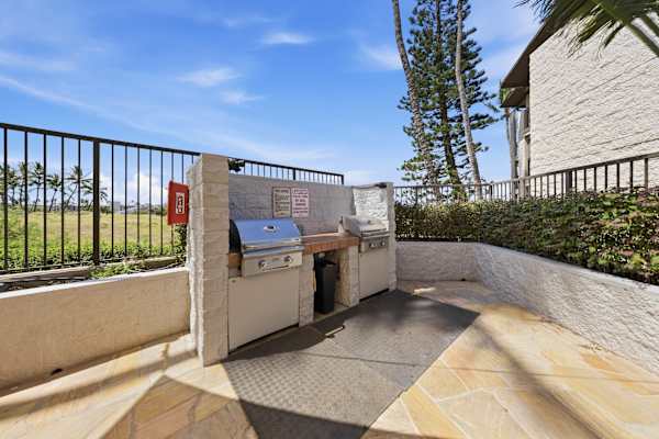 Outdoor BBQ area