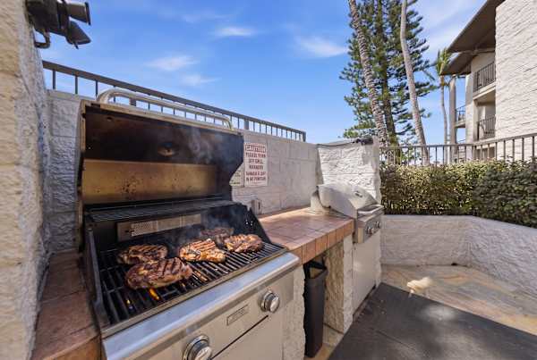 Outdoor BBQ area