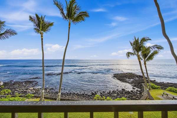 Ocean views from the lanai