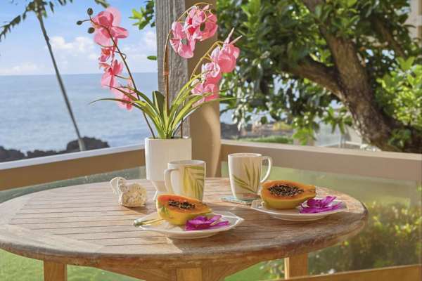 Ocean views from the lanai