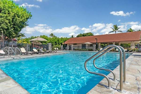 Take a dip in the sparkling pool