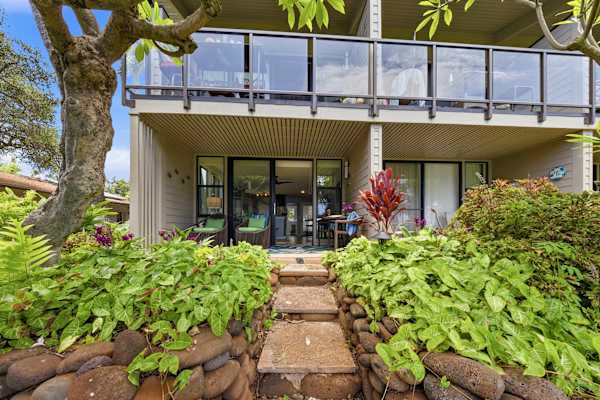 Lanai with garden vibes.